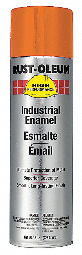 Spray Paint, Safety Orange, 15 oz.