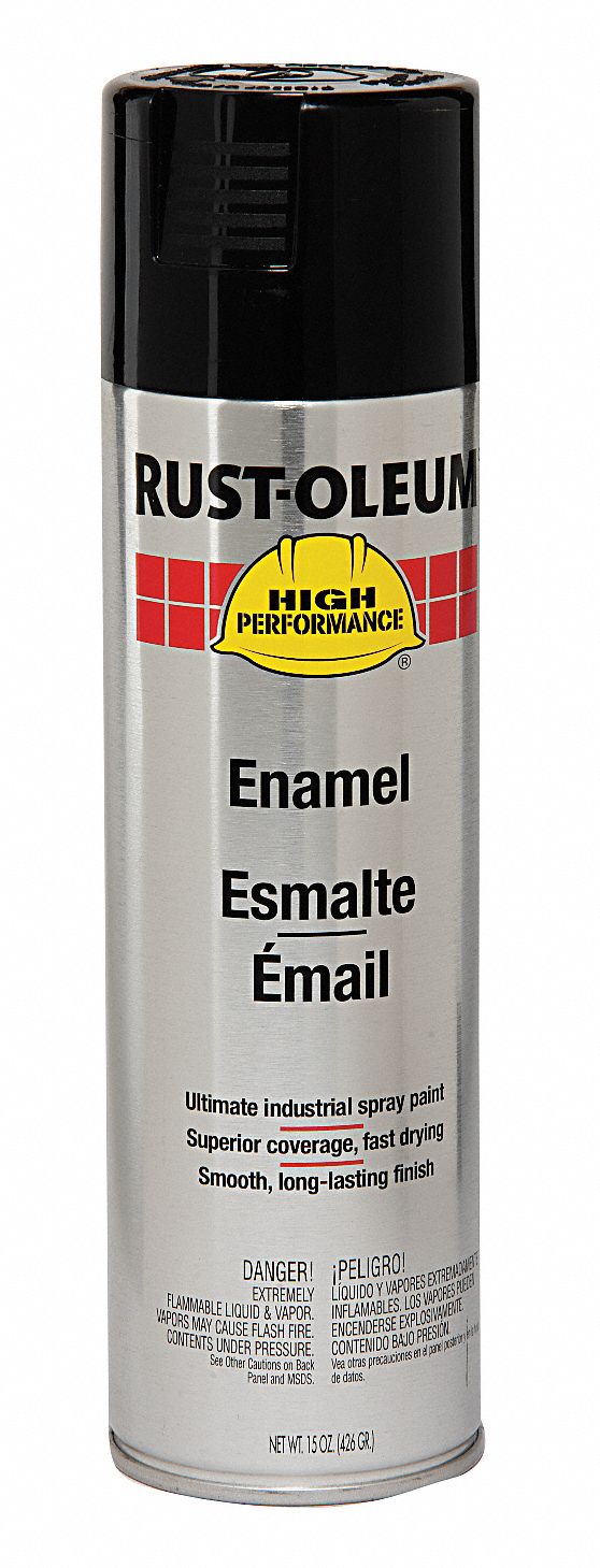 Rust Preventative Spray Paint, Black, 15oz