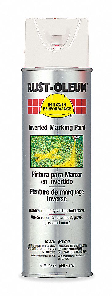 Inverted Marking Paint, White, 15 oz.