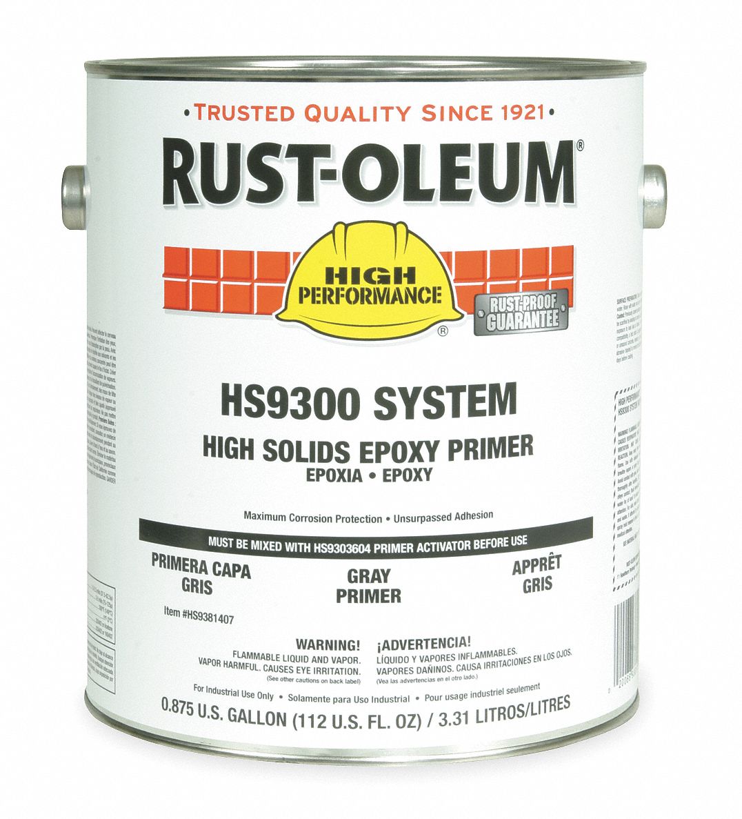 HS9300 Epoxy Primer, Gray, 1 gal.