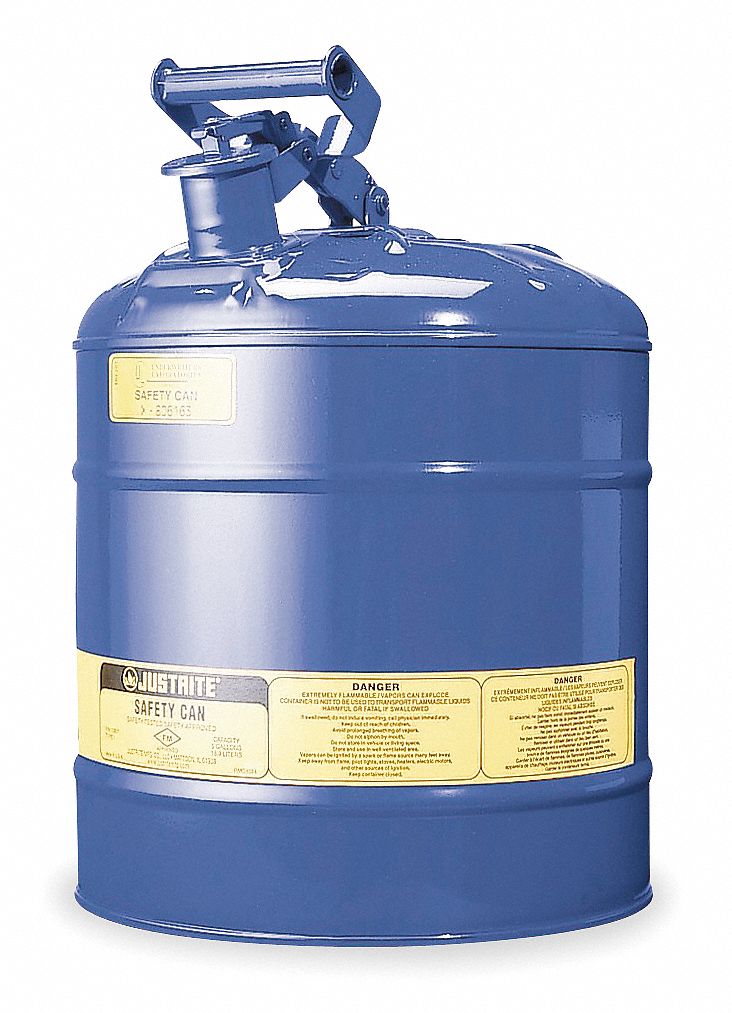 Type I Safety Can, 5 gal., Blue, 16-7/8In H