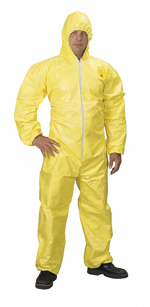 Hooded Tychem(R) QC, Elastic, 4XL, PK 4