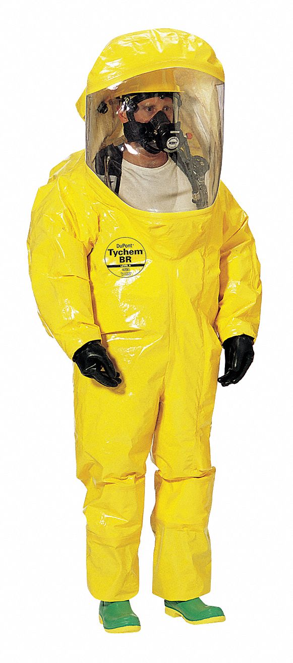 Encapsulated Suit, XL, Tychem BR, Yellow