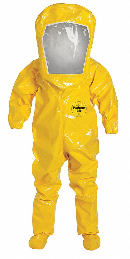 Encapsulated Suit, XL, Tychem BR, Yellow