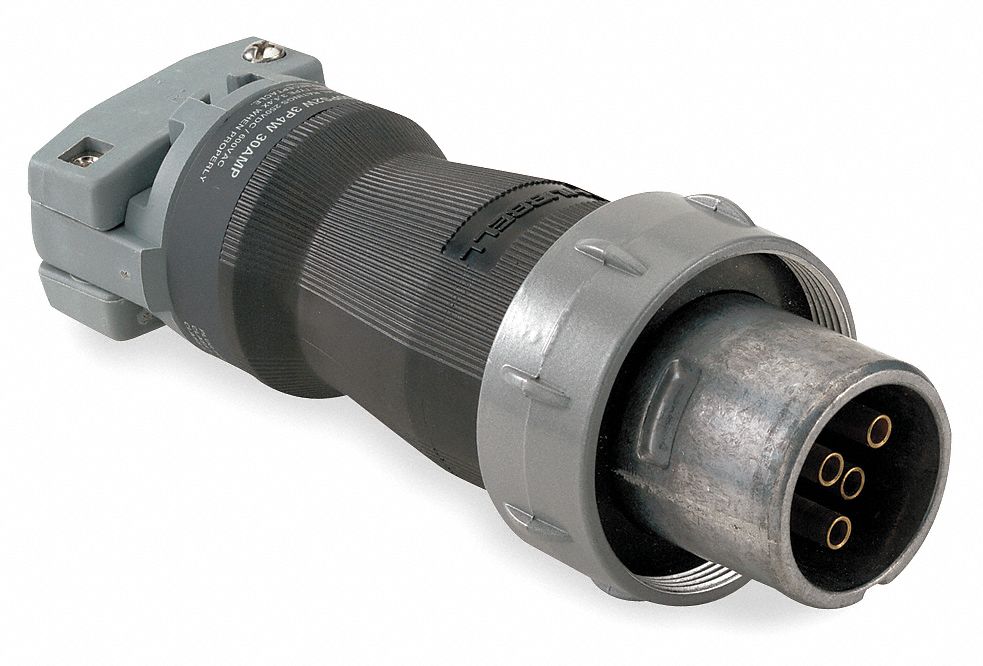 Plug, 3 Pole, 4 Wire