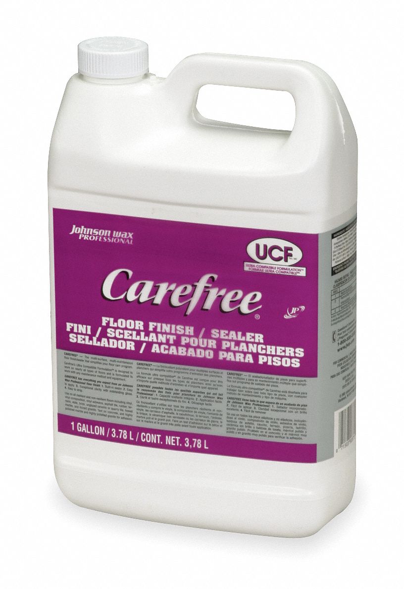Floor Finish, 1 gal., Buffing, PK4