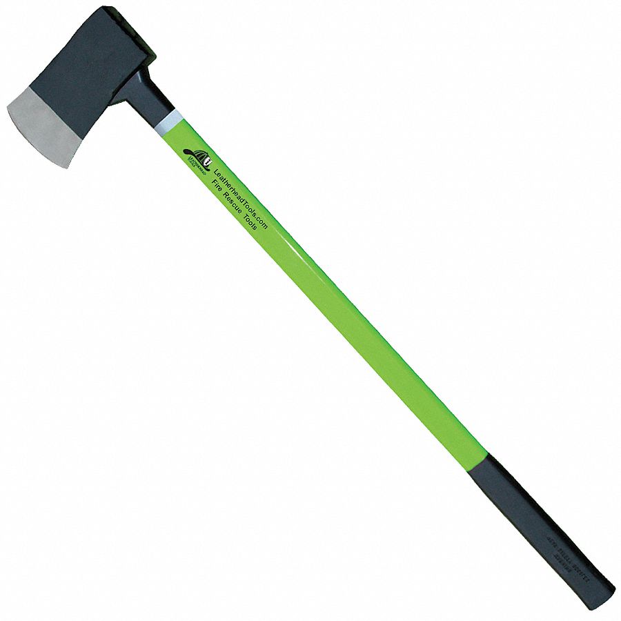 Axe, Flat Head, Lime Fiberglass, 36 In.