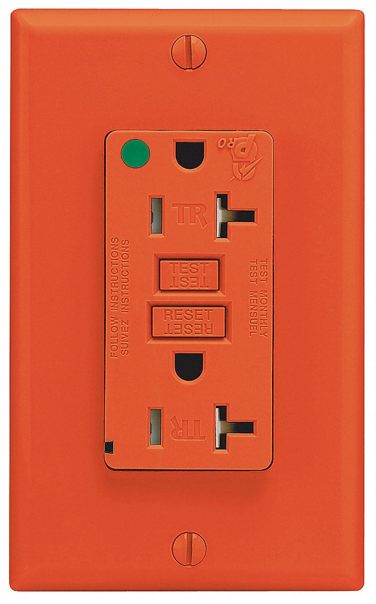 Receptacle, Dup GFCI, 5-20R, Tamper Res, BR