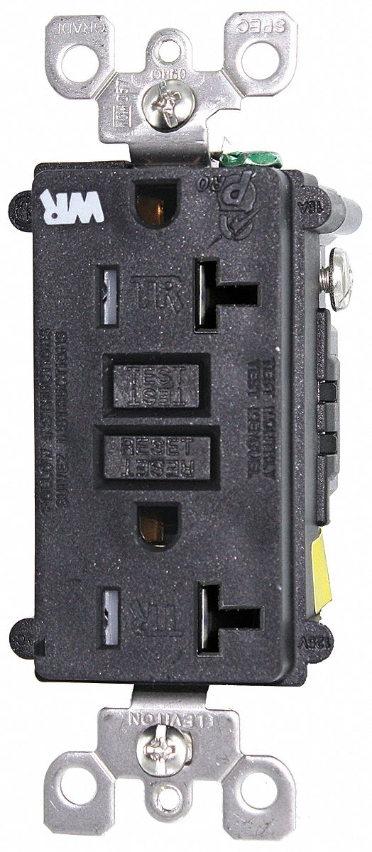 Receptacle, Weather/Tamper Res, 5-20R, Blk