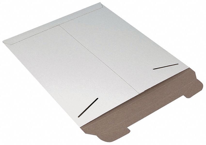 Mailer Envelope, 15 In. W, White, PK 100