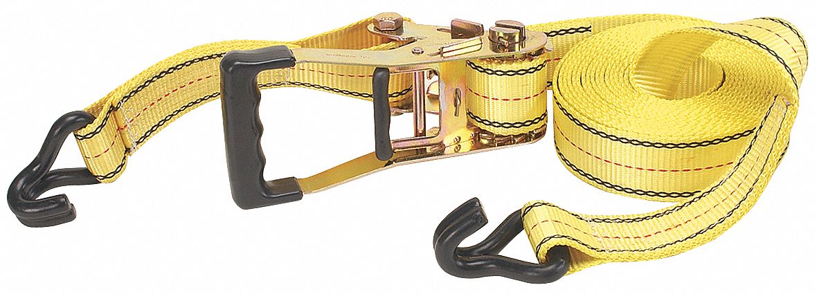 Tie-Down Strap, Ratchet, 27ft x 2In, 3333lb