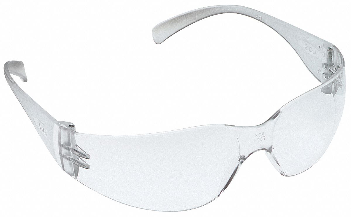 Safety Glasses, Clear, Uncoated