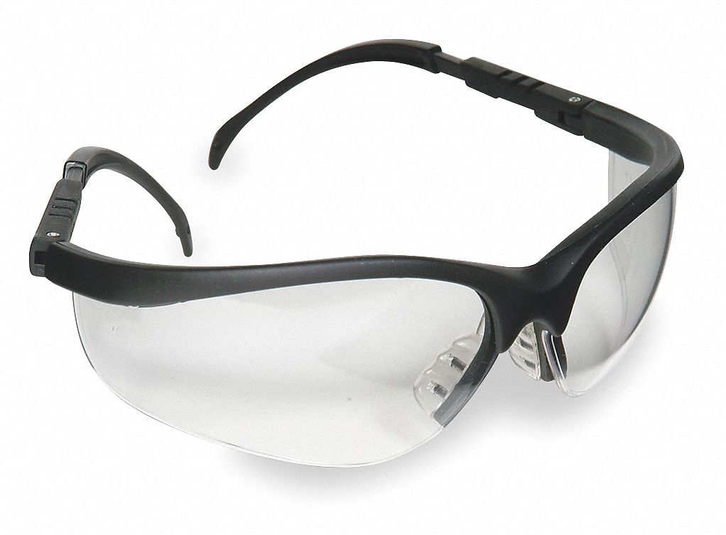 Safety Glasses, Clear, Scratch-Resistant