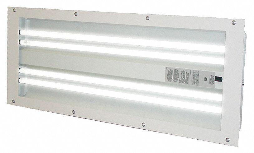 T5 Spray Booth Light Fixture, 4 Tube