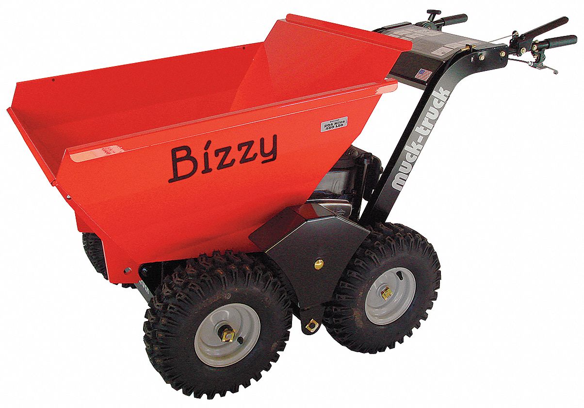 Powered Dumper, 2 Wheel Drive, 450 lb. Cap