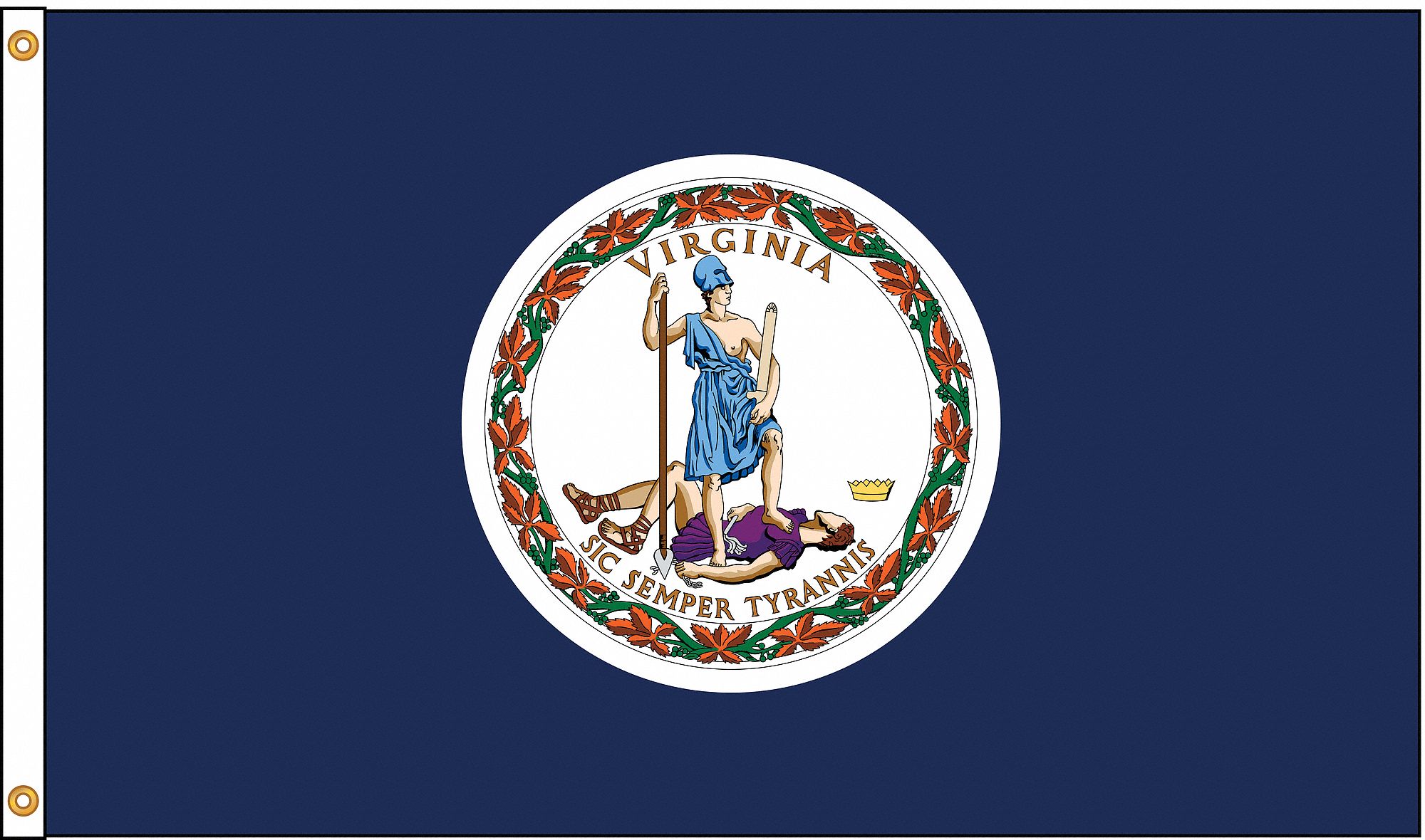 Virginia Flag, 5x8 Ft, Nylon