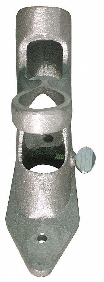 2-Way Bracket, 3in, Cast Aluminum, Silver