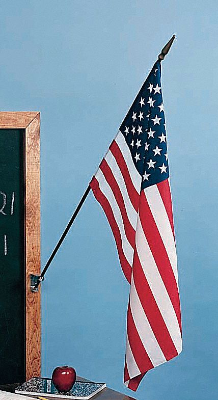 US Classroom Flag, 12x18in, Nylon, PK12