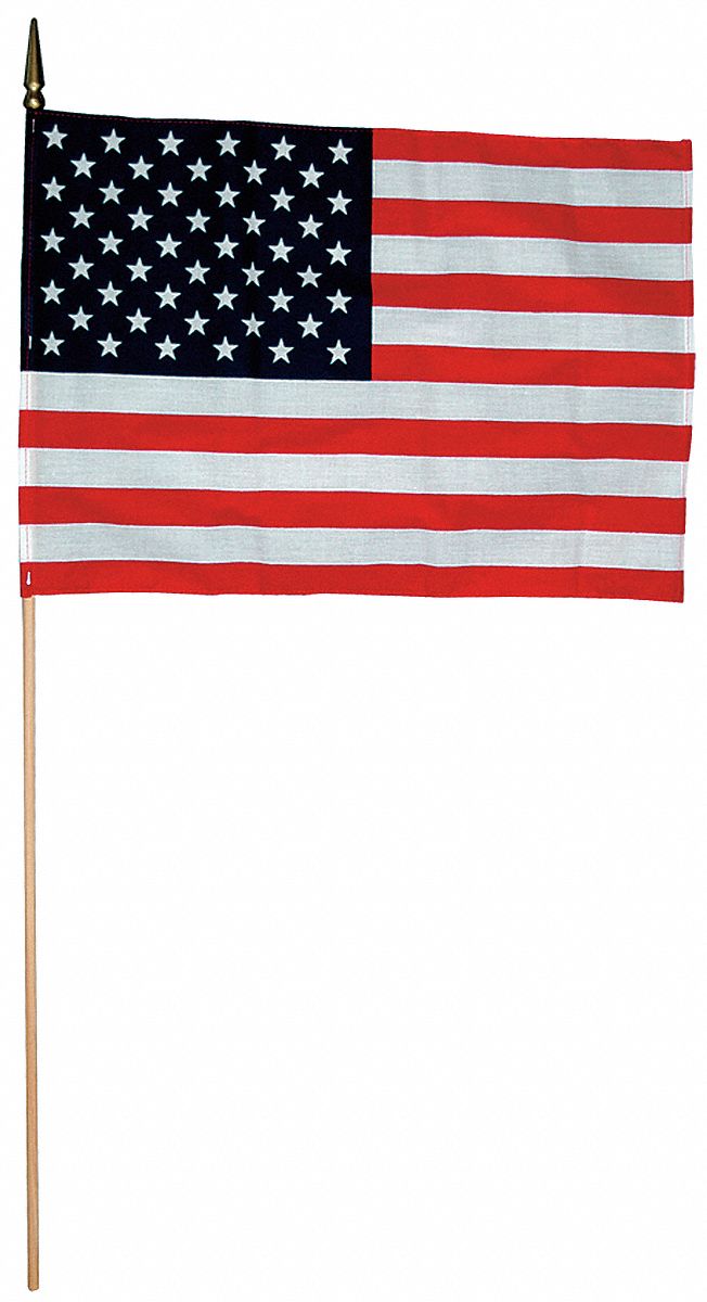 US Handheld Flag, 12x18in, PK144
