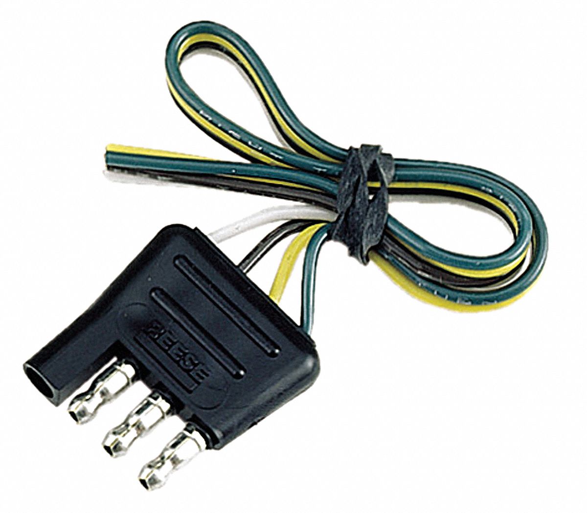 Flat Conctr, 4-Way, Trailer End, 12 In Wire