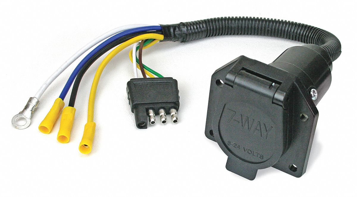 Connector, 7-Way Round, Vehicle End