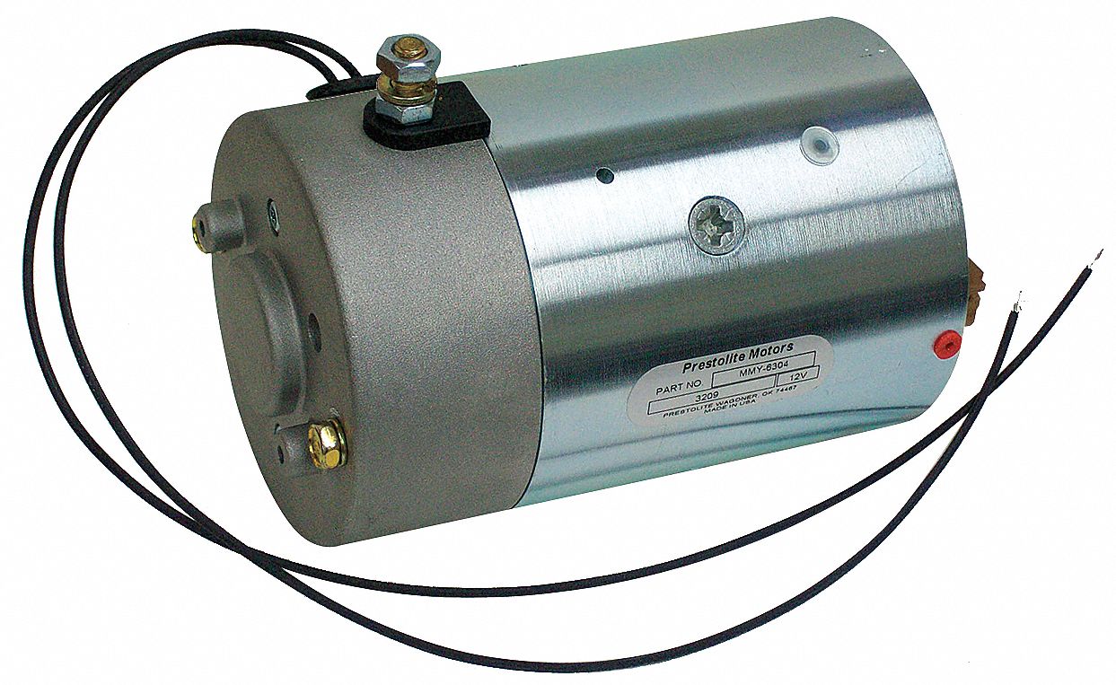 DC Motor, 7-7/16 In. L, CCWDE, Wound Field