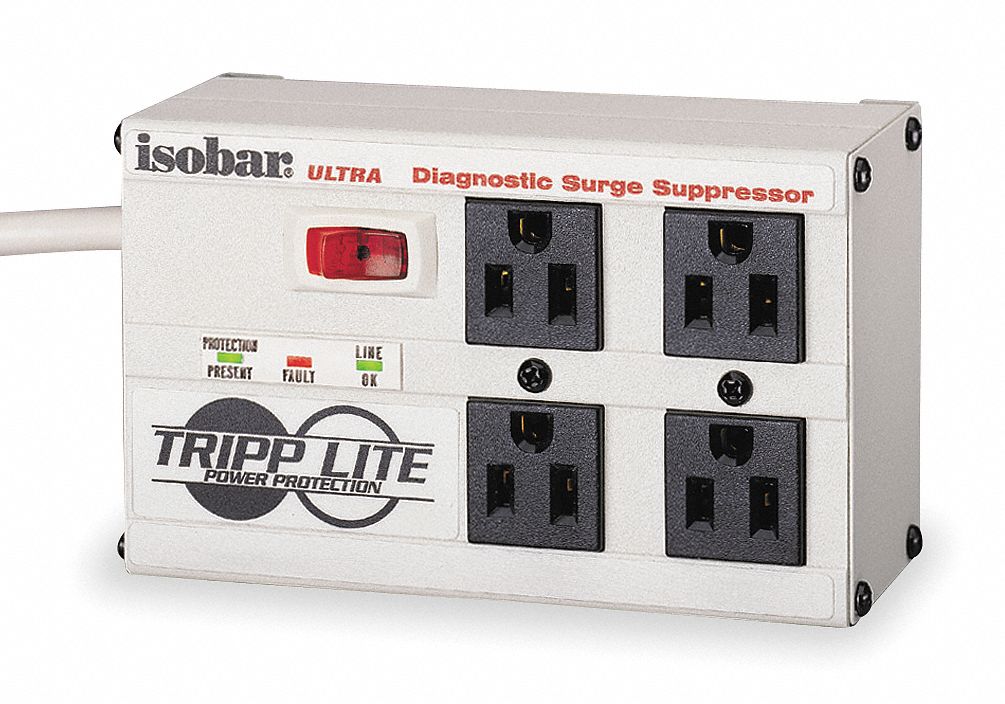 Isobar Surge, 4 Outlet, 6 Ft Cord, LED