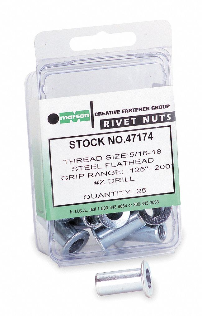 Nut, Rivet, Pk40