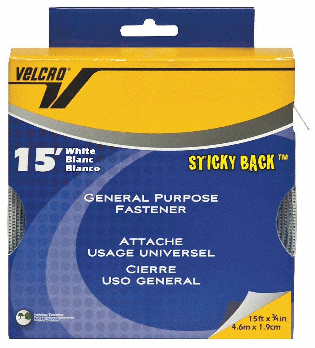 Velcro Tape, 3/4 Inx5 Yd, White