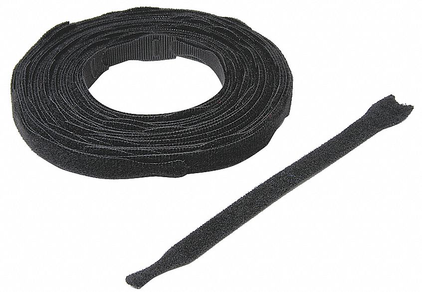 Perforated Straps, L 12 In, Blk, PK30
