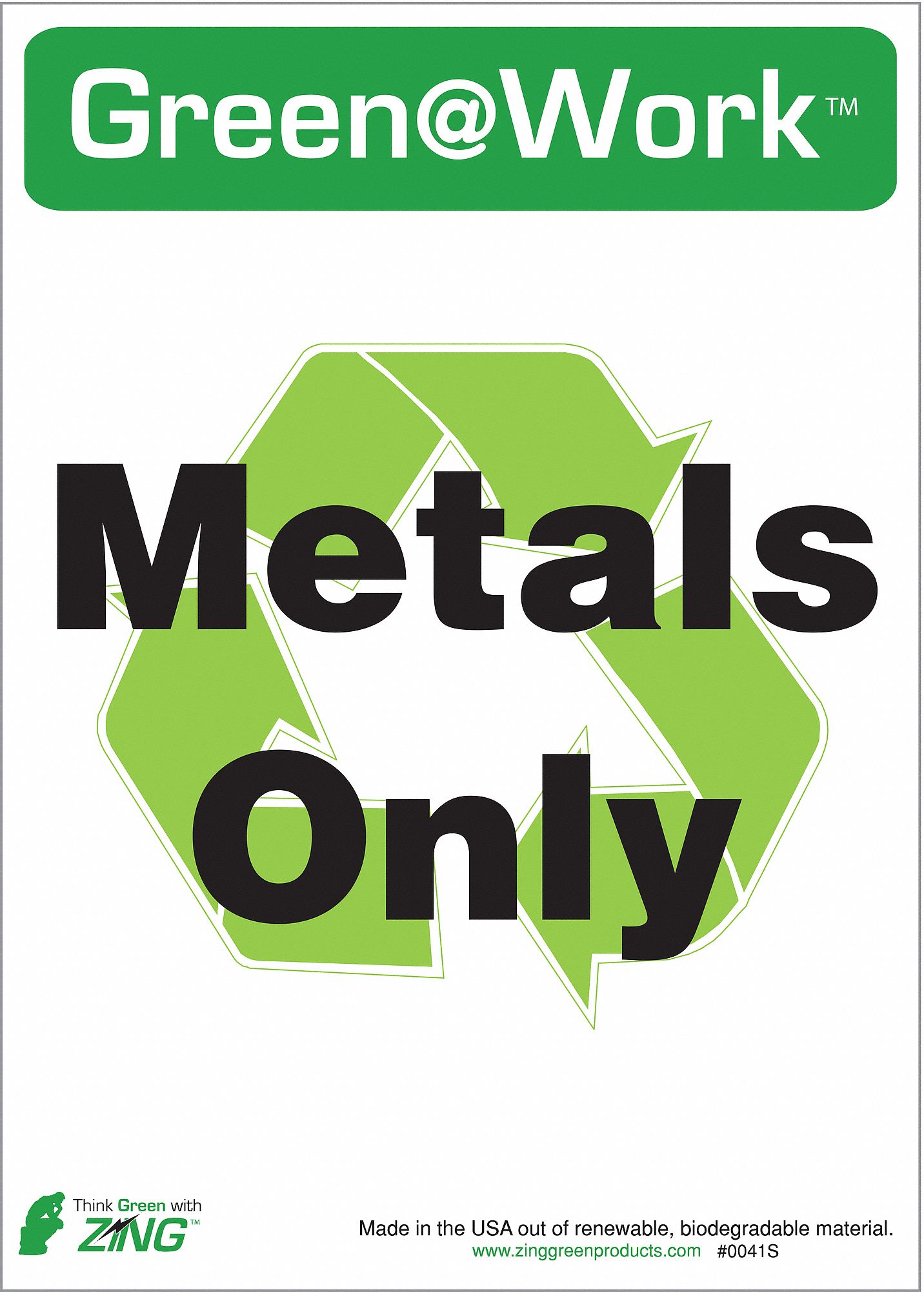 Recycle Label, PK 5