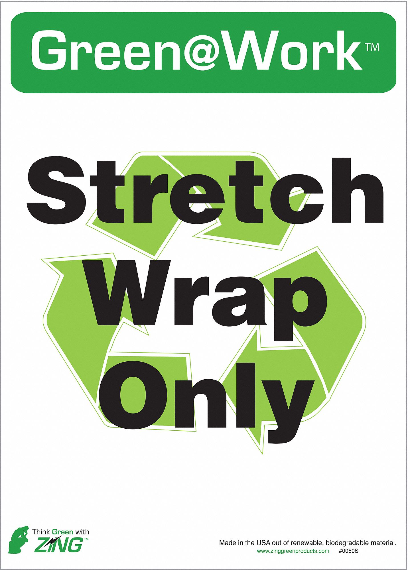 Recycle Label, PK 5