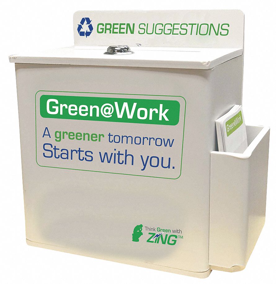 Suggestion Box, Recycled Plastic, White