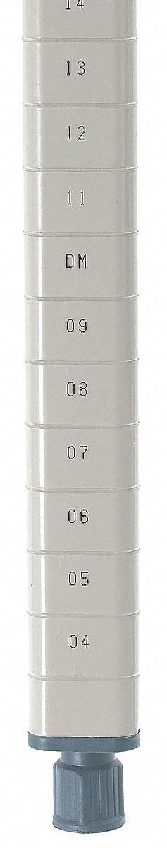 Shelf Post, 74 H x 1 in. W, Tan, PK 4