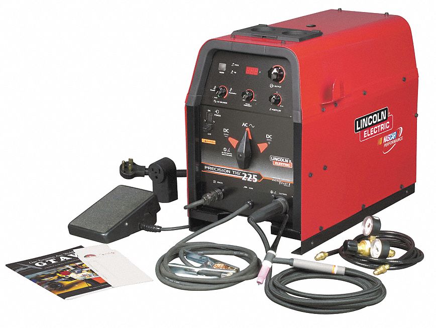 AC/DC TIG Welder, 5-230 A, 208/230 V, 1 Ph