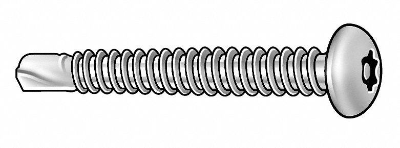 Tamper Screw, Pan, #10-16, 3/4 L, PK25