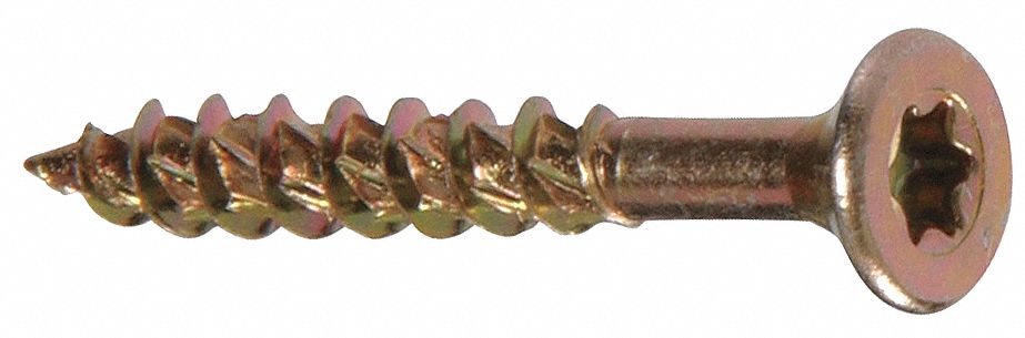 Wood Screw, Flat, #8 x 1 1/4, Pk 256