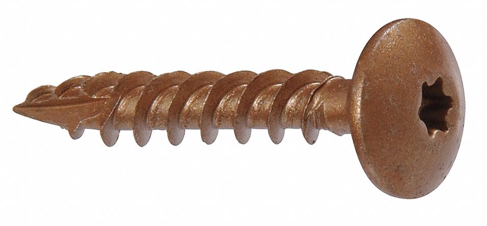 Lag Screw, Truss, Star, 1/4 x 2, Pk 50