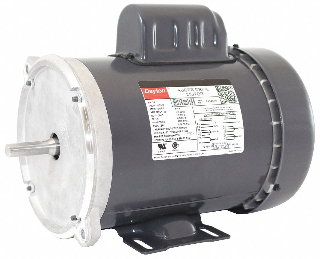 Farm Dty Mtr, CapStrt, TEFC, 3/4hp, 1725rpm