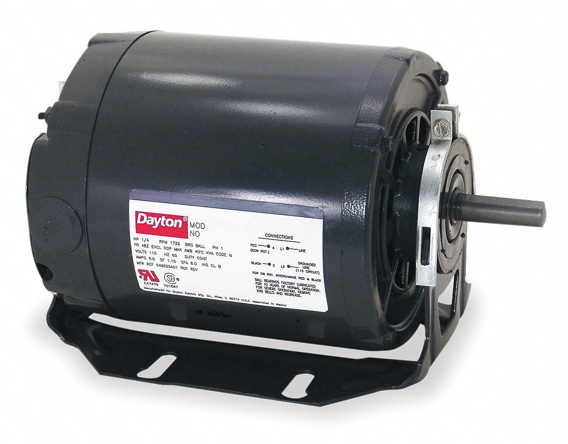 GP Mtr, Split Ph, ODP, 1/3 HP, 1725 rpm, 48