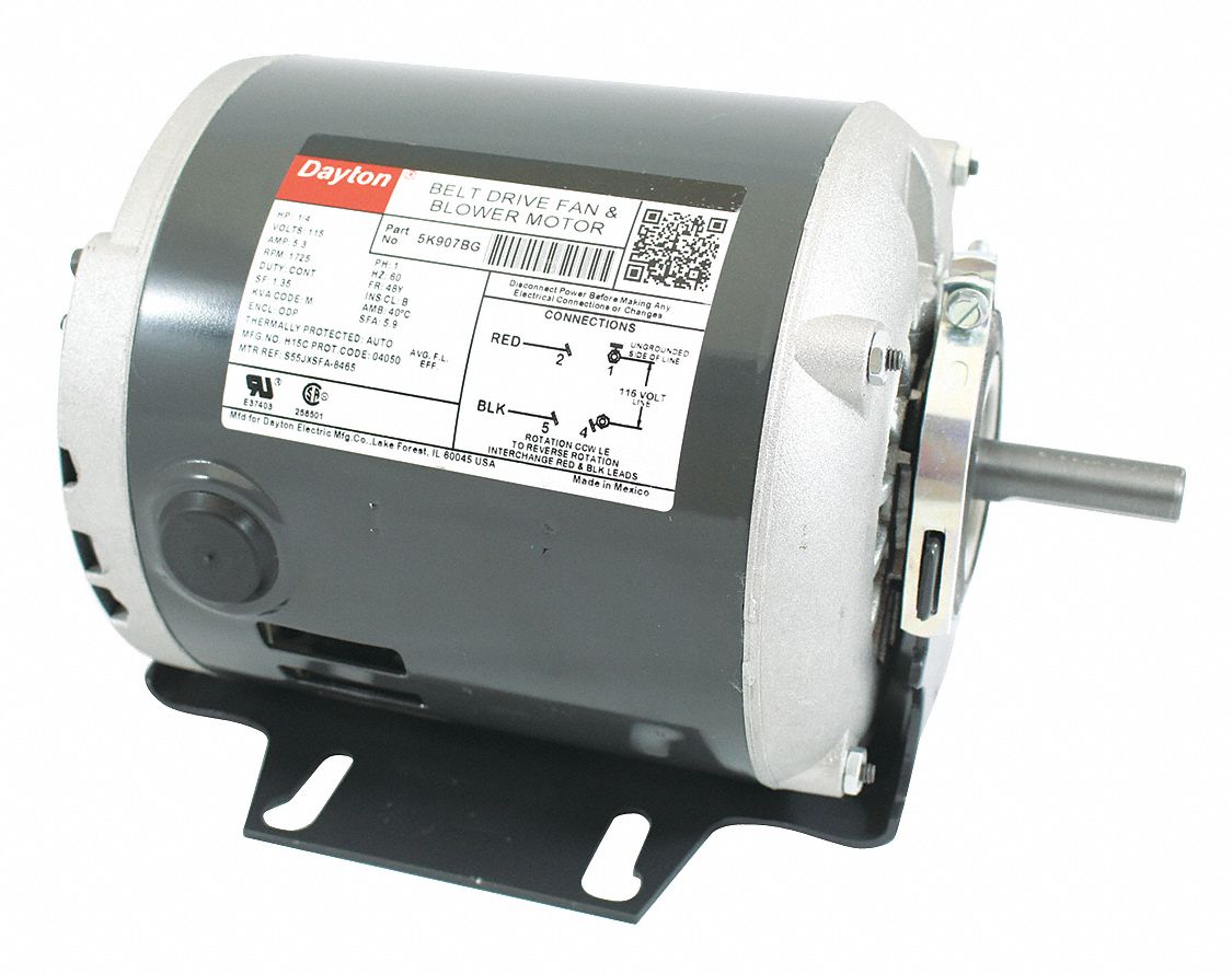 Motor, 1/4 HP, Split Ph, 1725 RPM, 115 V