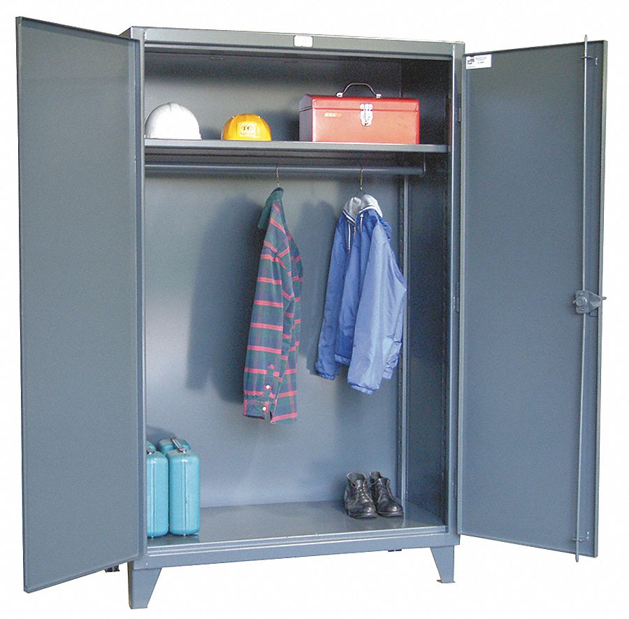 Wardrobe Storage Cabinet, 78x60, DrkGry