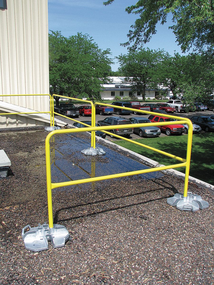 Base Assembly for Guardrail, 18 In. L