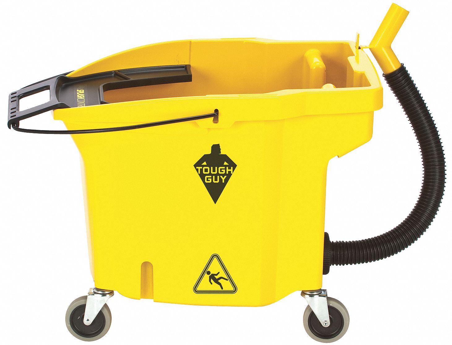 Mop Bucket, 35 Qt., Yellow, Polypropylene