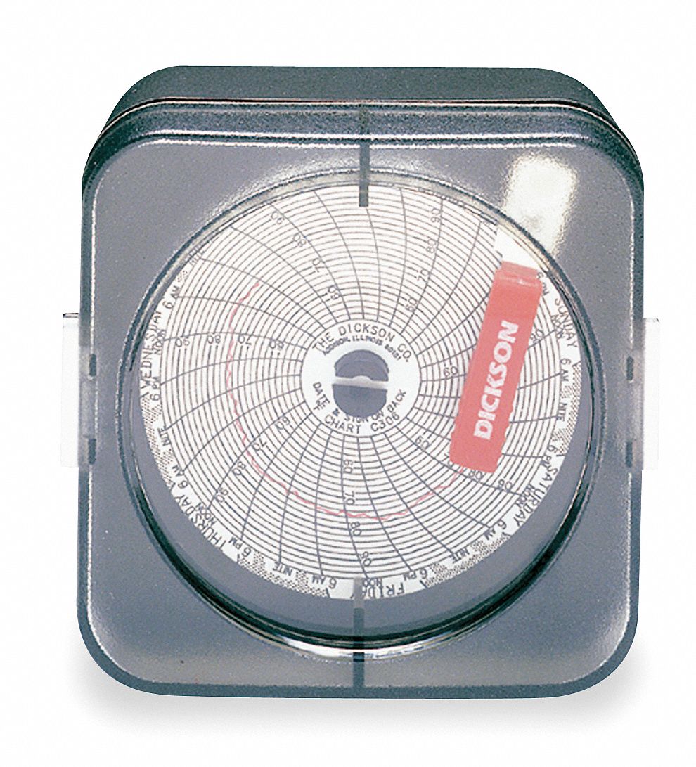 Temp Chart Recorder, 3 In
