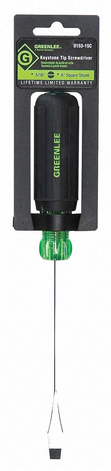 Slotted Screwdriver, 5/16x6, Keystone