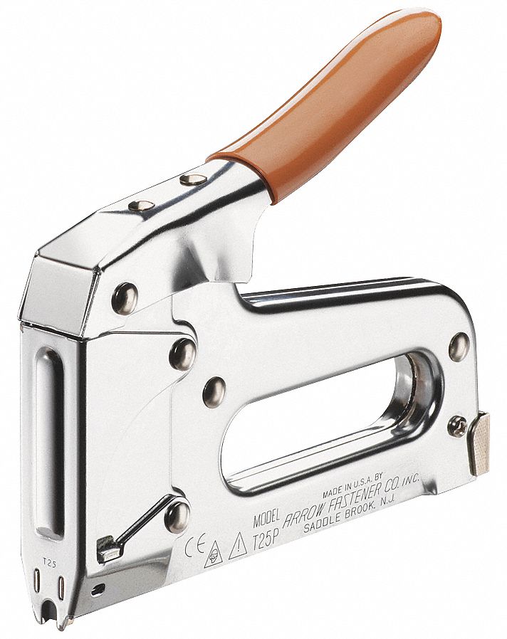 Wire/Cable Staple Gun, HD, Round Crown