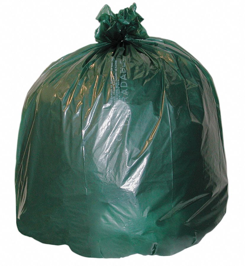 Coreless Roll Liner, 60 Gal., Gray, PK100