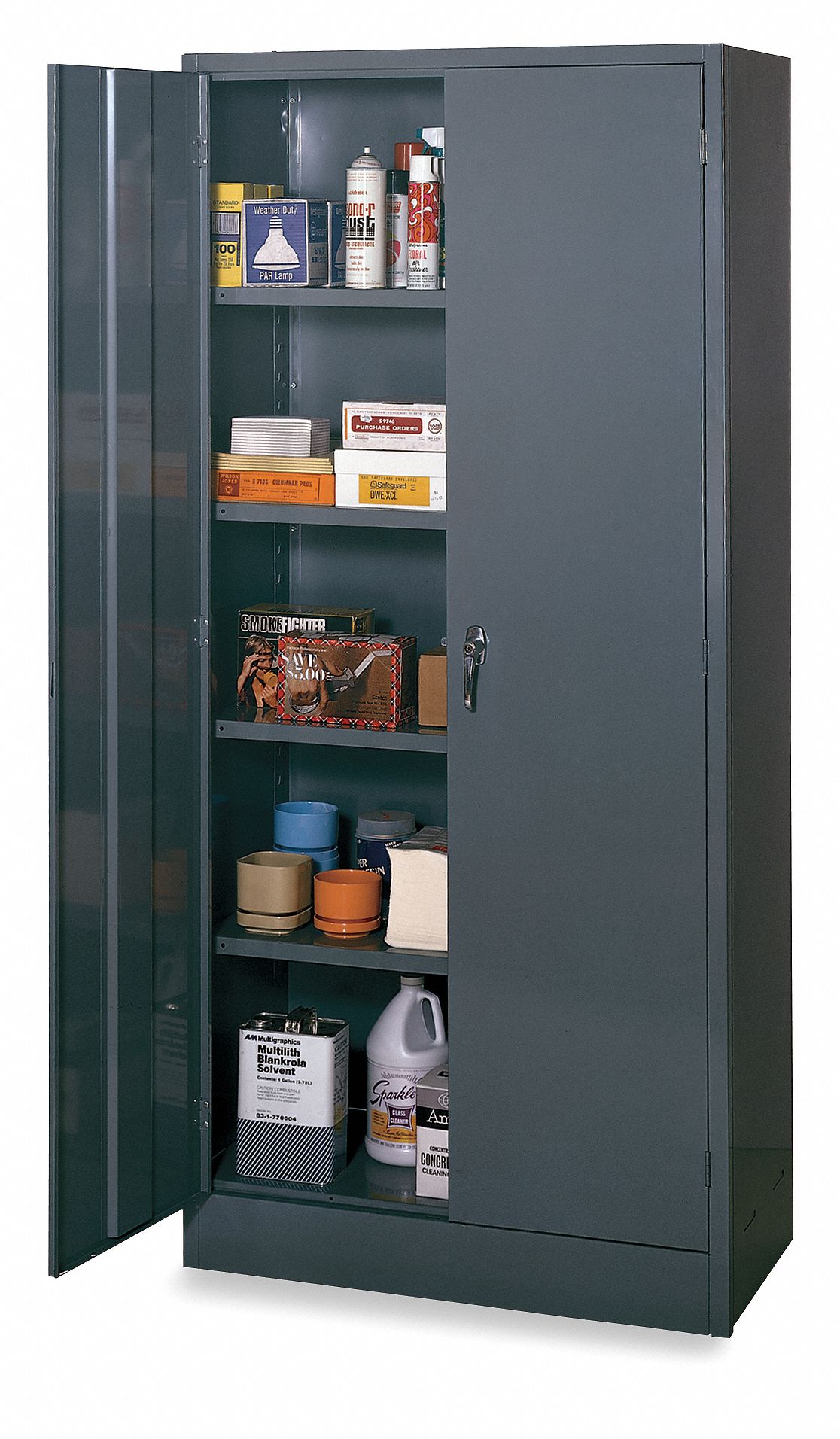 Quick Assembly Cabinet, Unassembled, Gray
