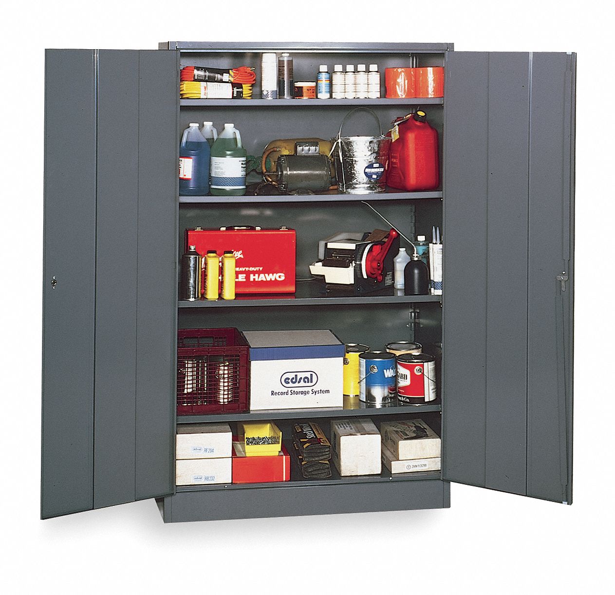 Quick Assembly Cabinet, Unassembled, Gray